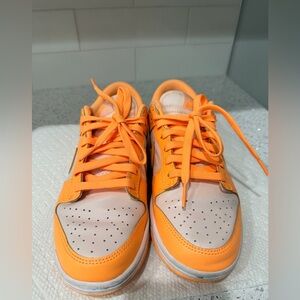 Nike Dunk Peach and Cream White Sneakers
